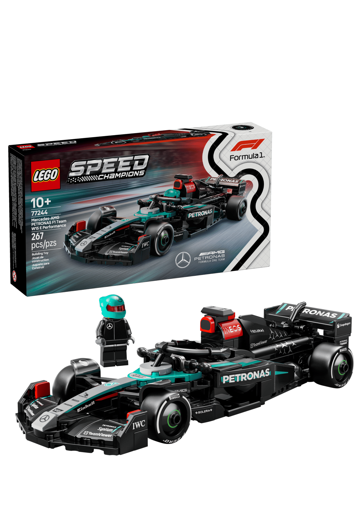 Lego auto da corsa mercedes-amg f1 w15