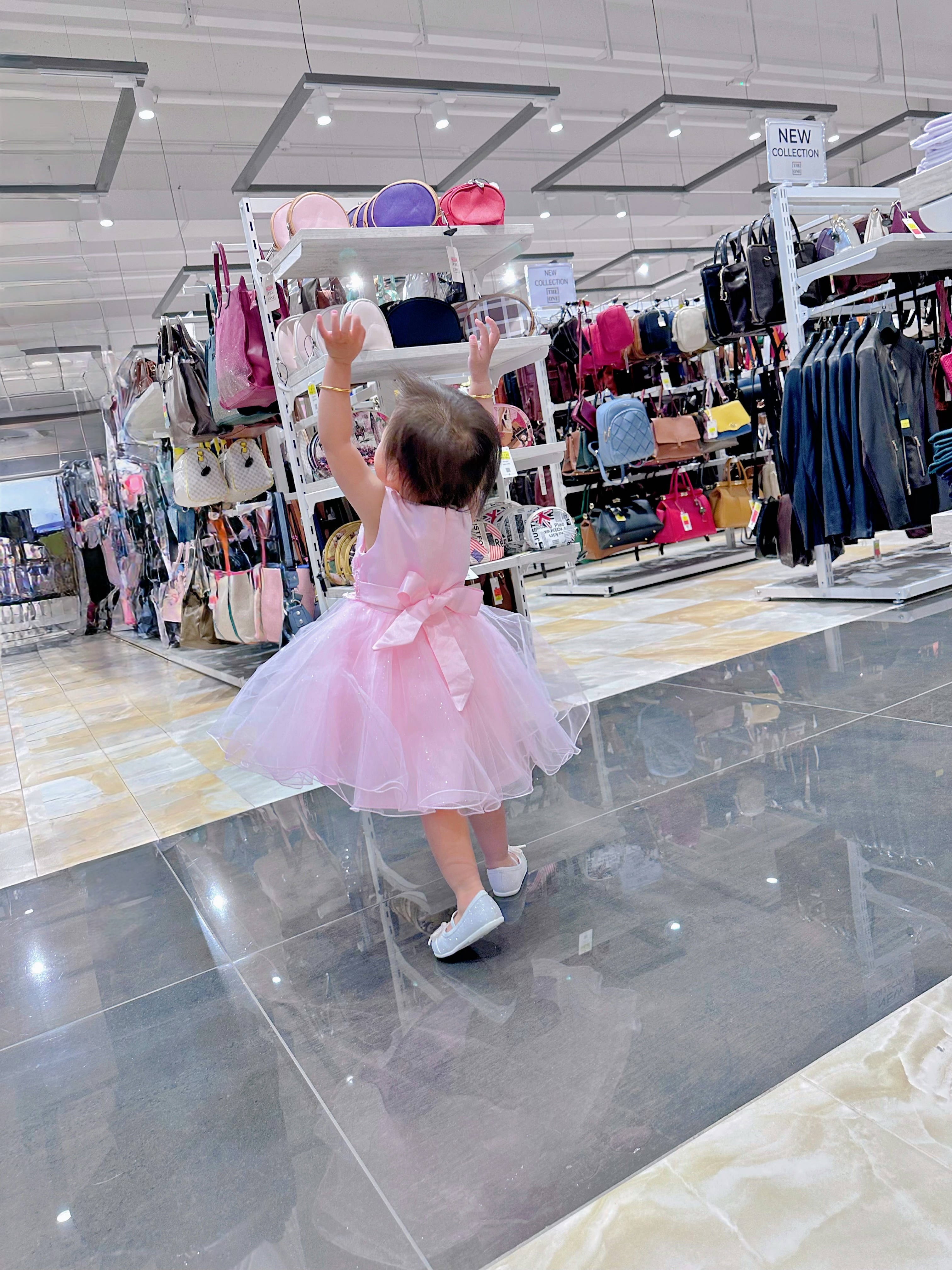 Abito da principessa rosa per bambina 6M–36M Compleanno, Battesimo, Damigella TheOne Bambini 62312