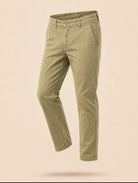 Pantaloni Chino Uomo in Cotone Elasticizzato Slim Fit 44-54 203 Miele