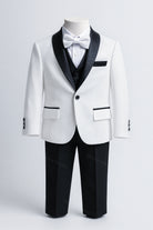 Completo elegante bambino bianco e nero 5 pezzi | 1-16 anni