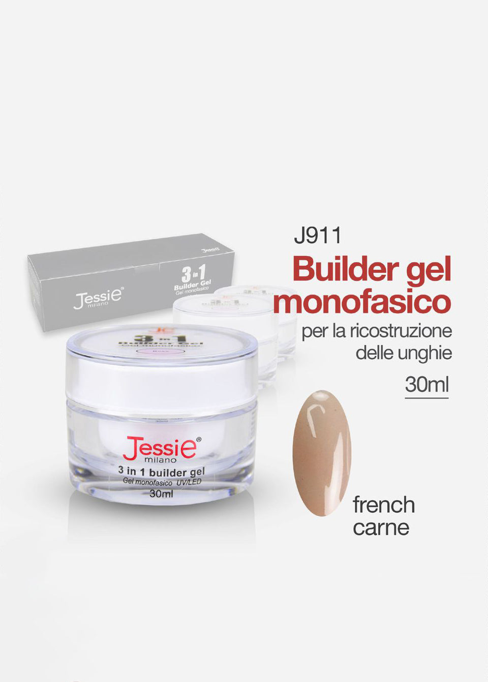 Gel Costruttore Monofasico 3in1 French Carne 30ml