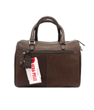 Borsa da Lavoro e Viaggio in Vera Pelle, Doppia Maniglia e Tracolla, Made in Italy – Basile Caffe 28*20*15