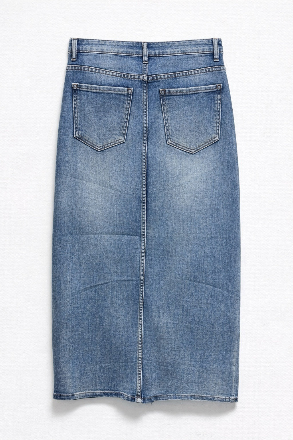 Gonna Jeans Donna Midi – Denim con Strass Vita Alta Elegante 6226