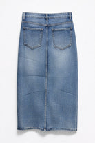 Gonna Jeans Donna Midi – Denim con Strass Vita Alta Elegante 6226
