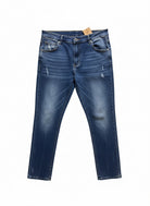 Jeans Uomo Slim Fit Elasticizzato – Denim Blu Lavato, Casual e Versatile-3507
