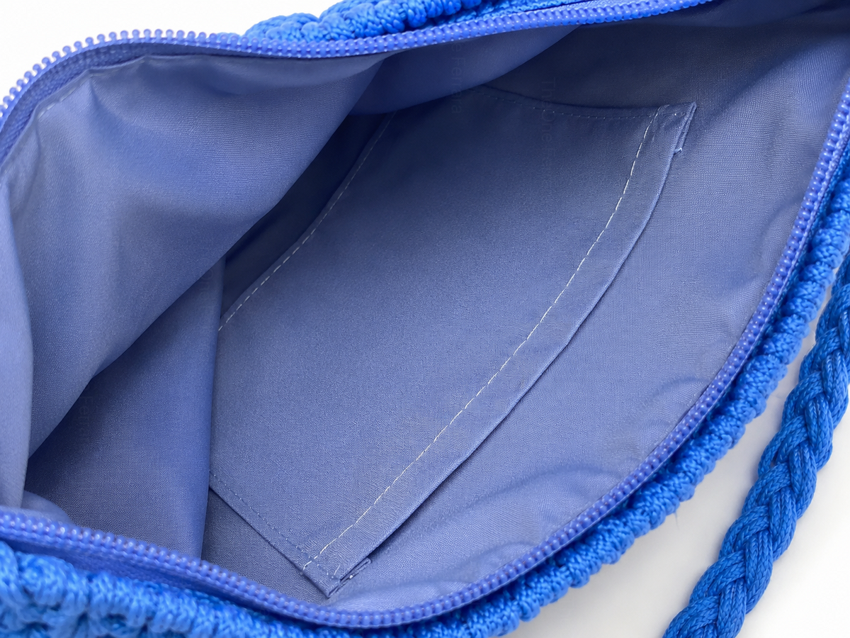 Borsa Macramè Donna Estate 2026 | Borsa Tracolla Intrecciata Boho Chic con Cerniera 202457