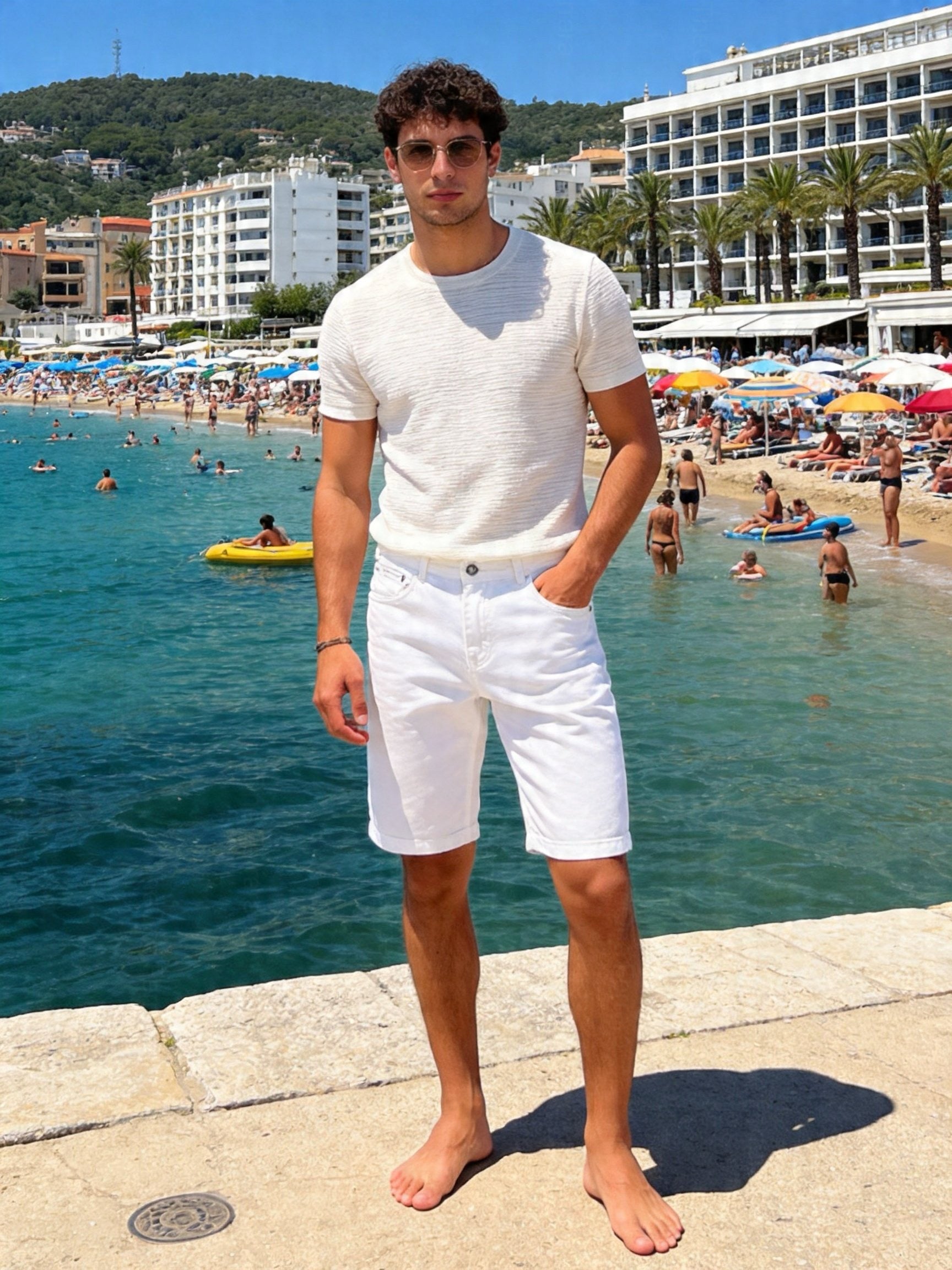 Bermuda Uomo Bianchi in Denim Estivi – Jeans Corti Uomo