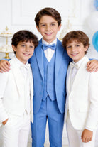 Completo Elegante Bambino Abito Cerimonia Matrimonio 5 Pezzi 1–16 Anni