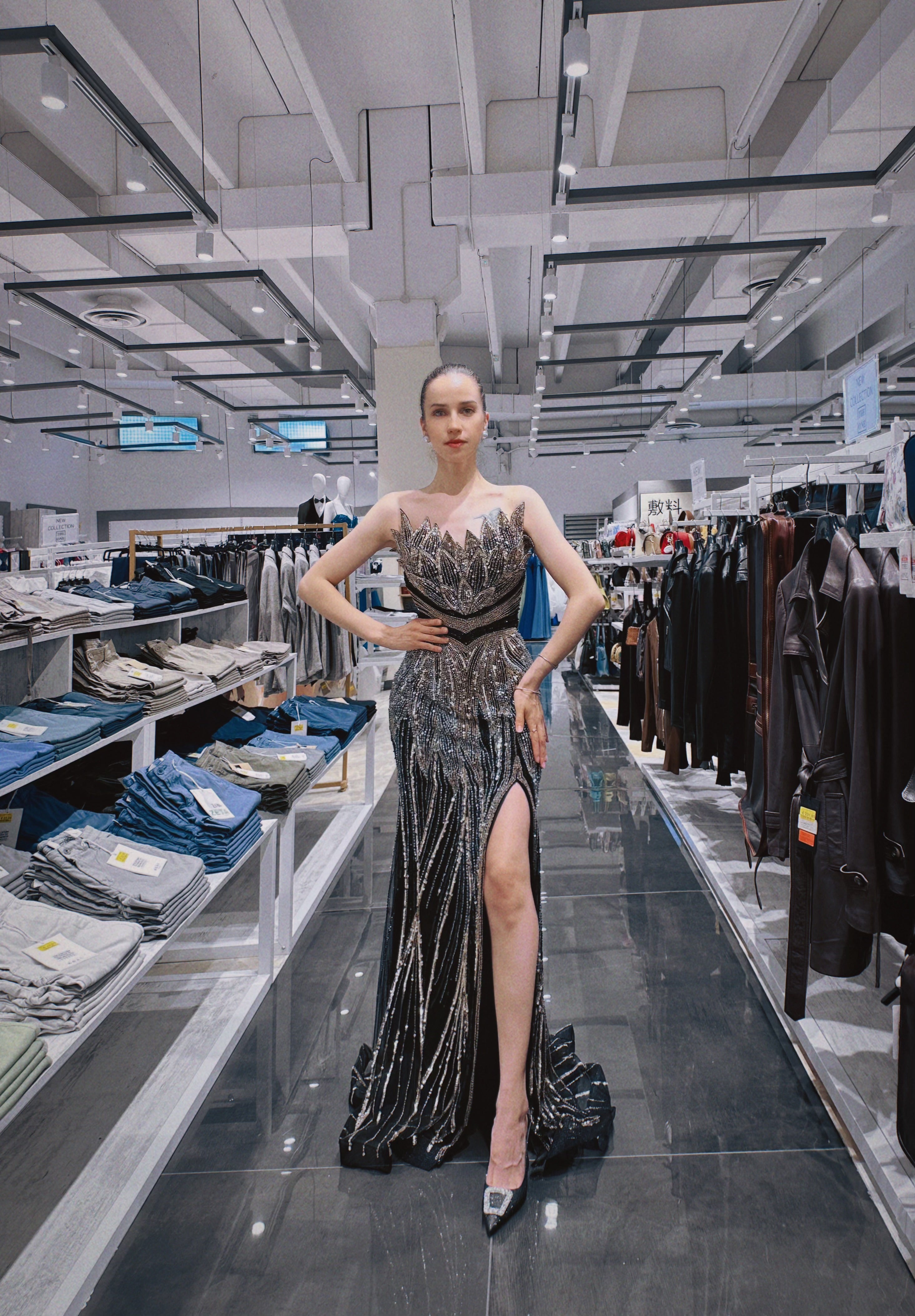 Abito Haute Couture con Strascico Removibile | Ricami a Mano | TheOne Ferrara