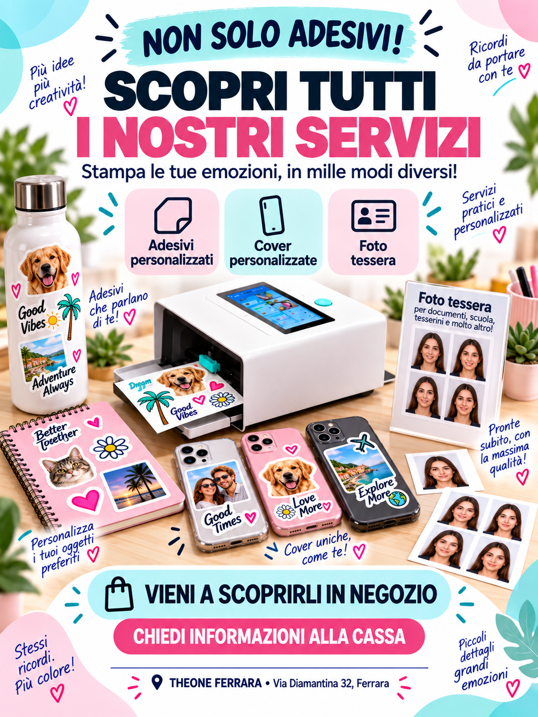 Adesivi Personalizzati con Foto – Fino a 18 Foto Ritagliate