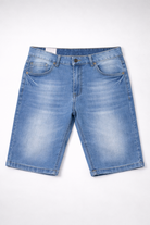 Bermuda Uomo Jeans Denim Slavato Elasticizzato Estivo 1631