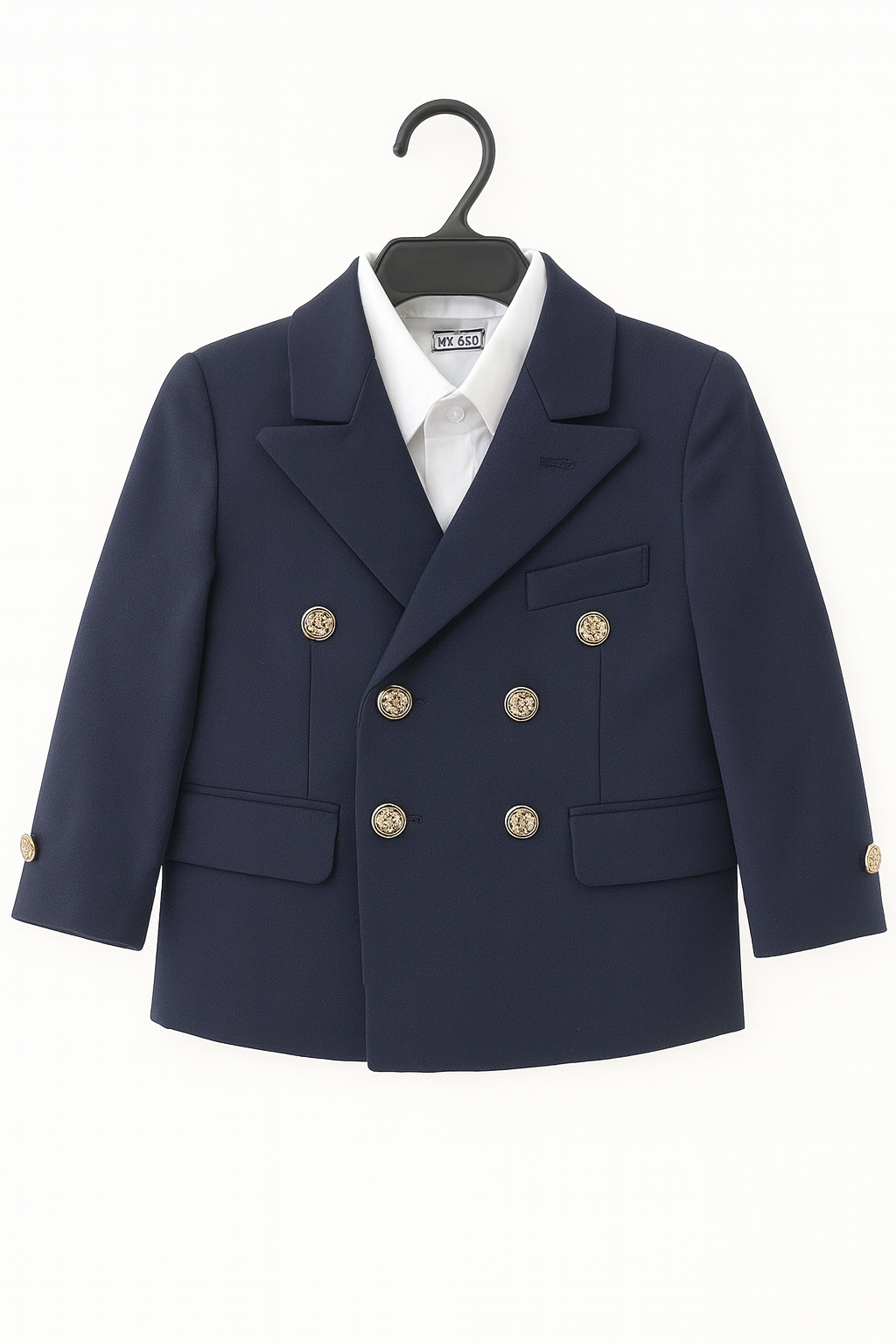 Abito da Cerimonia Bambino 1–16 Anni – Smoking Elegante Blu con Papillon-TheOne