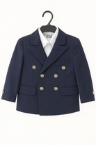 Abito da Cerimonia Bambino 1–16 Anni – Smoking Elegante Blu con Papillon-TheOne