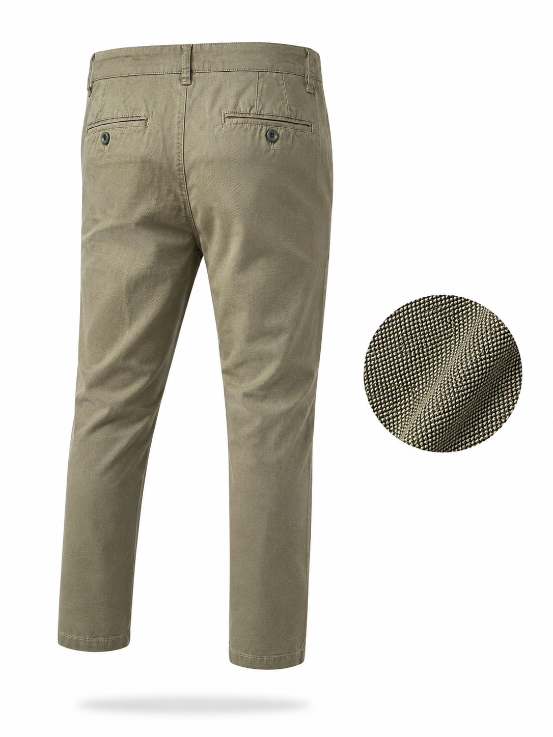 Pantaloni Chino Uomo Eleganti Casual Slim Fit 7116