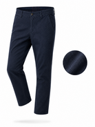 Pantaloni Chino Uomo Eleganti Casual Slim Fit 7116 Blue notte