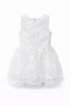 Abito da Battesimo Neonata Bianco 6–36 Mesi – Pizzo Floreale con Maxi Fiocco Cerimonia, Chiesa Compleanno 21017