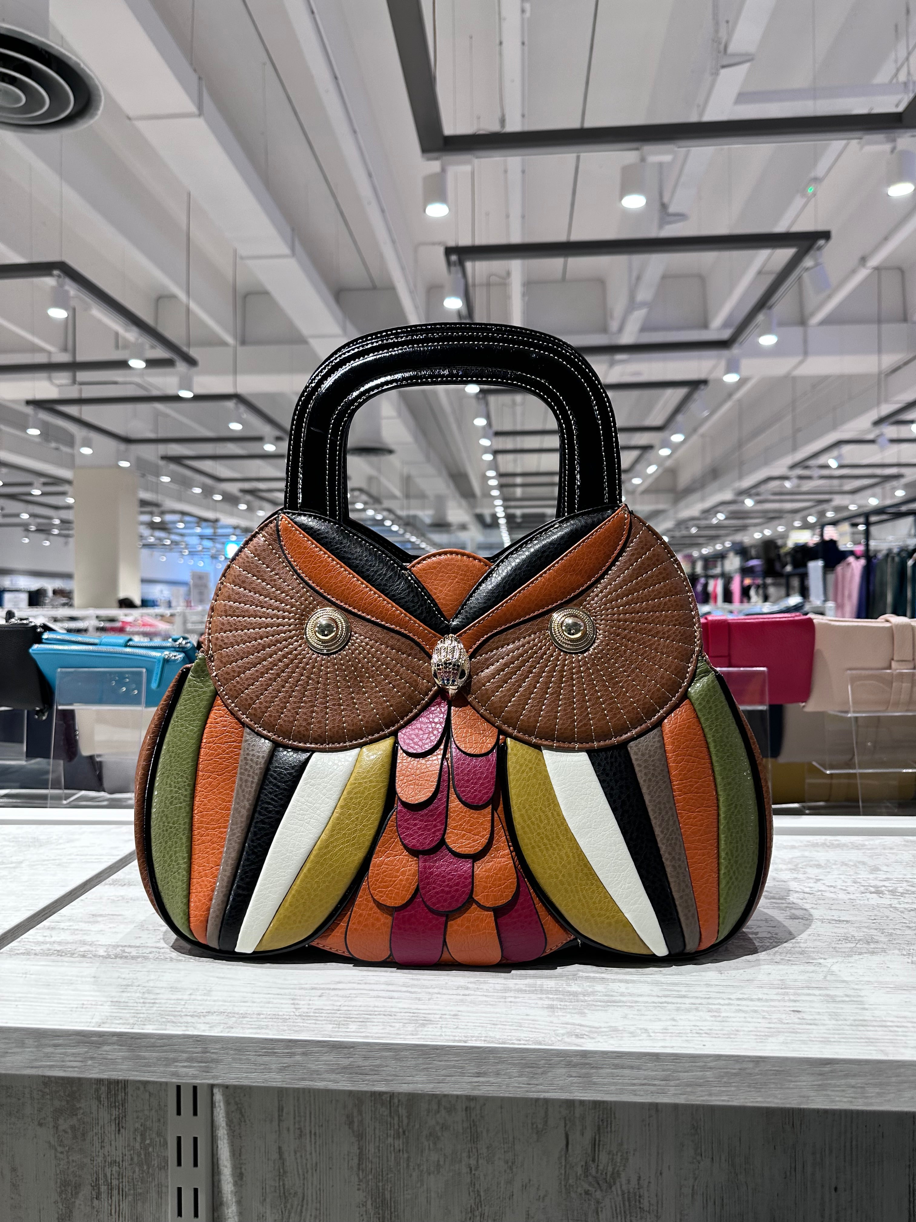 Owl Shaped Handbag – Colorful Animal Purse in 5 Styles | TheOne Fereara Marrone