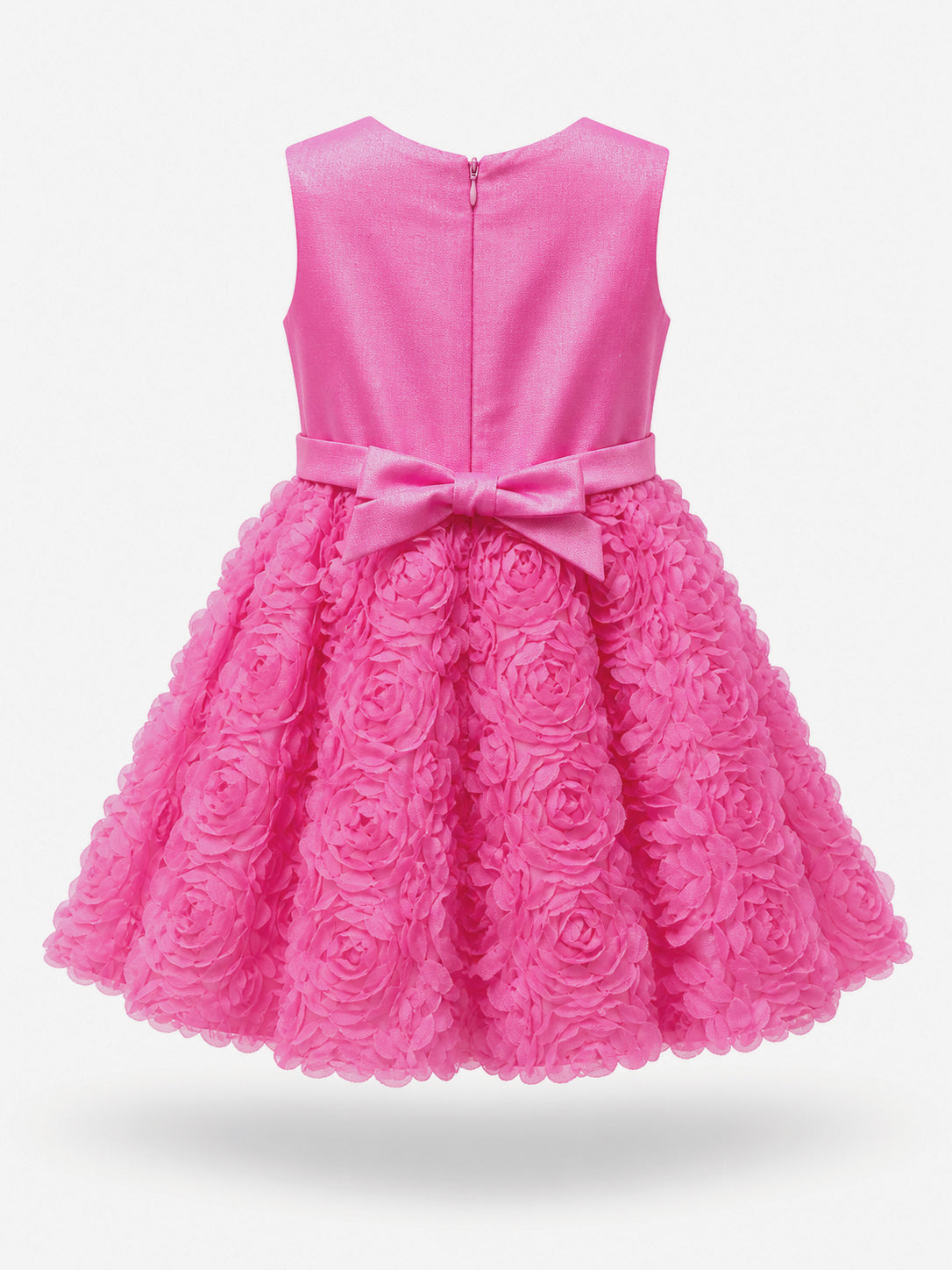 Abito Elegante Bambina 2-12 Anni – Vestito Cerimonia con Gonna 3D Floreale per Matrimonio e Comunione