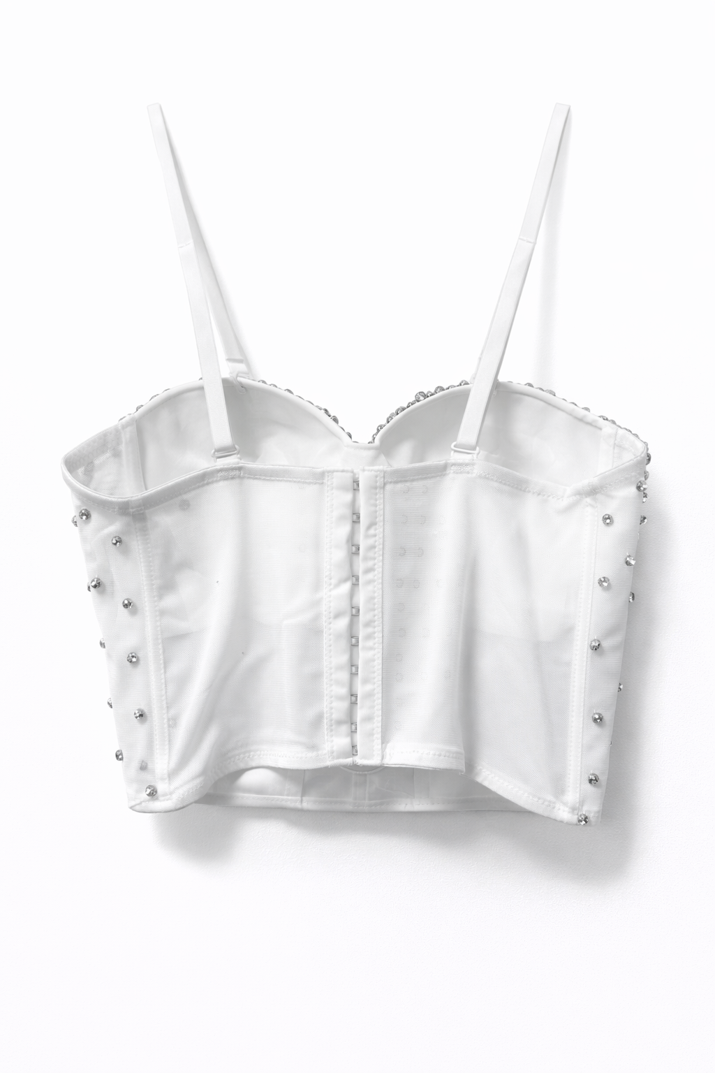 Top Bustier con Strass – Corsetto Donna Sexy Elegante con Coppe 26299