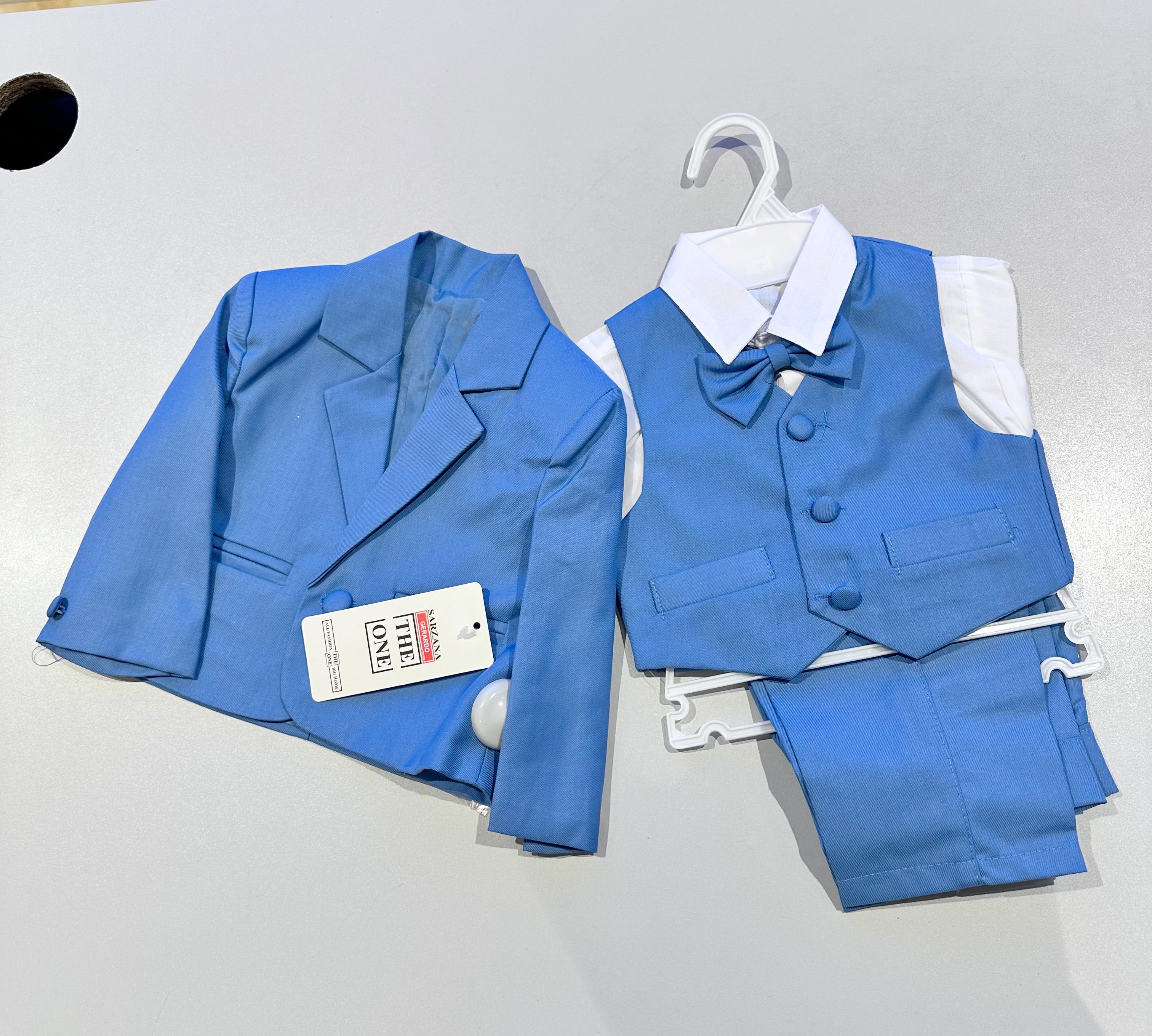 Abito Completo Bambino 5 Pezzi Cerimonia 3-36 Mesi A17