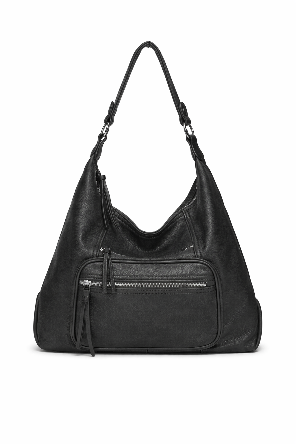 Borsa Donna Elegante a Quadri 34cm – Shopper Strutturata con Tracolla | Borsa Lavoro Chic 8040 Nero 40X37X14cm