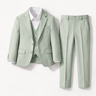 Completo Bambino Matrimonio Verde Salvia 5 Pezzi Elegante 1-16 Anni verde salvia 65%Cottoon 35% Poliestere