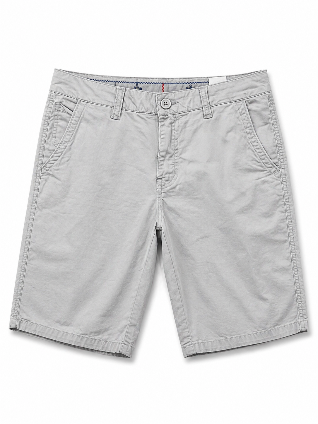 Bermuda Uomo Cotone Elasticizzato Slim Fit Turchese Estivi Casual - 7902 Grigio ardesia chiaro