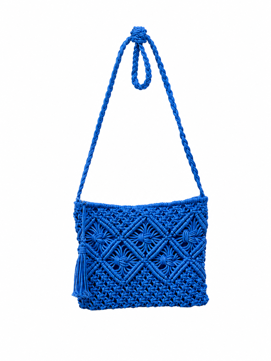Borsa Macramè Donna Estate 2026 | Borsa Tracolla Intrecciata Boho Chic con Cerniera 202457