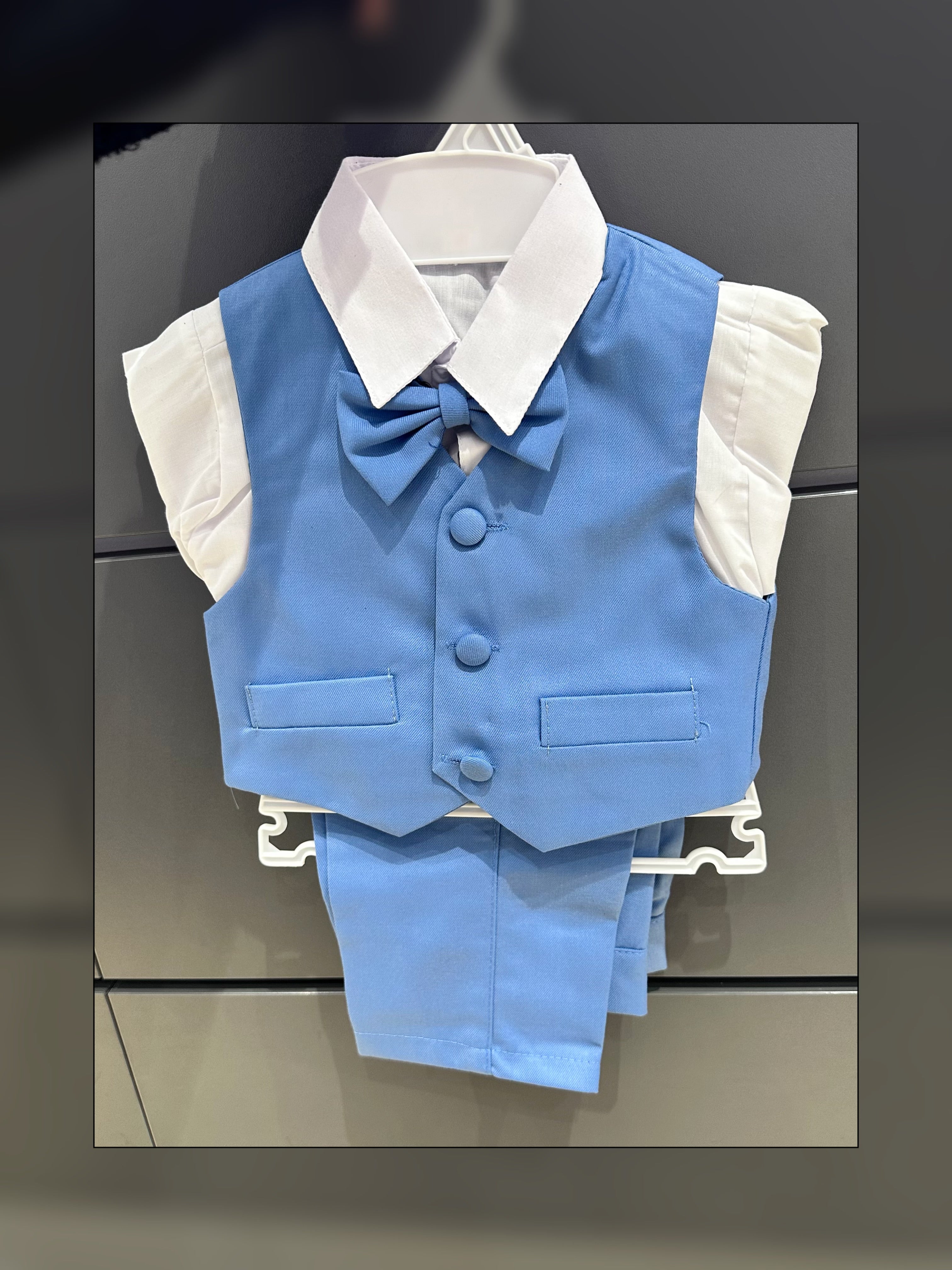 Abito Completo Bambino 5 Pezzi Cerimonia 3-36 Mesi A17