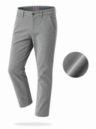Pantaloni Chino Uomo Eleganti Casual Slim Fit 7116 Grigio Gumo