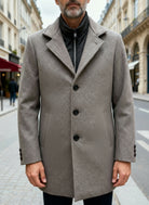 Cappotto Uomo con Pettorina Removibile – Lana e Poliestere | Sartoria Italiana 116M