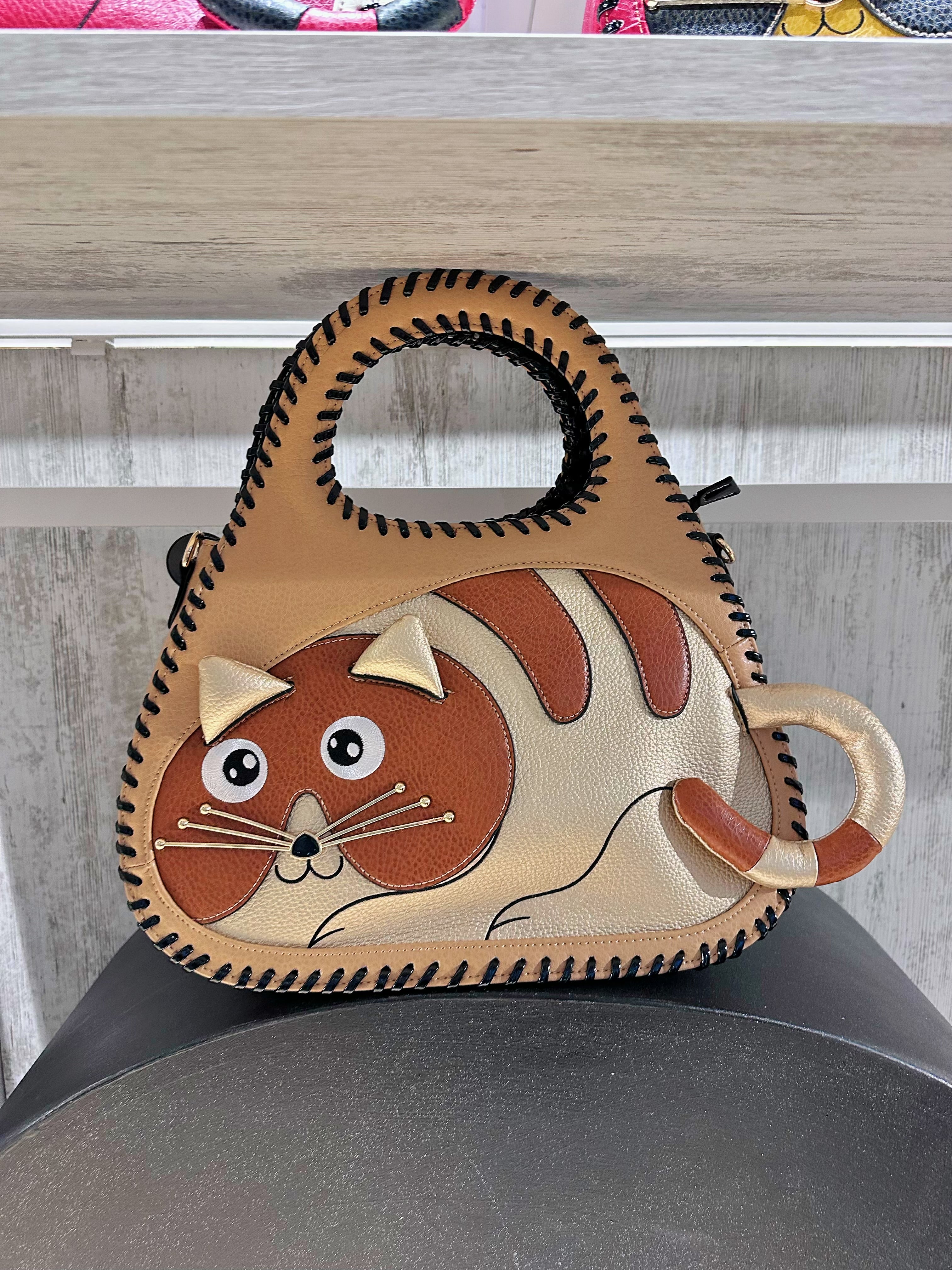 Borsa a forma di gatto – Tracolla donna stile animale | TheOne Ferrara Oro
