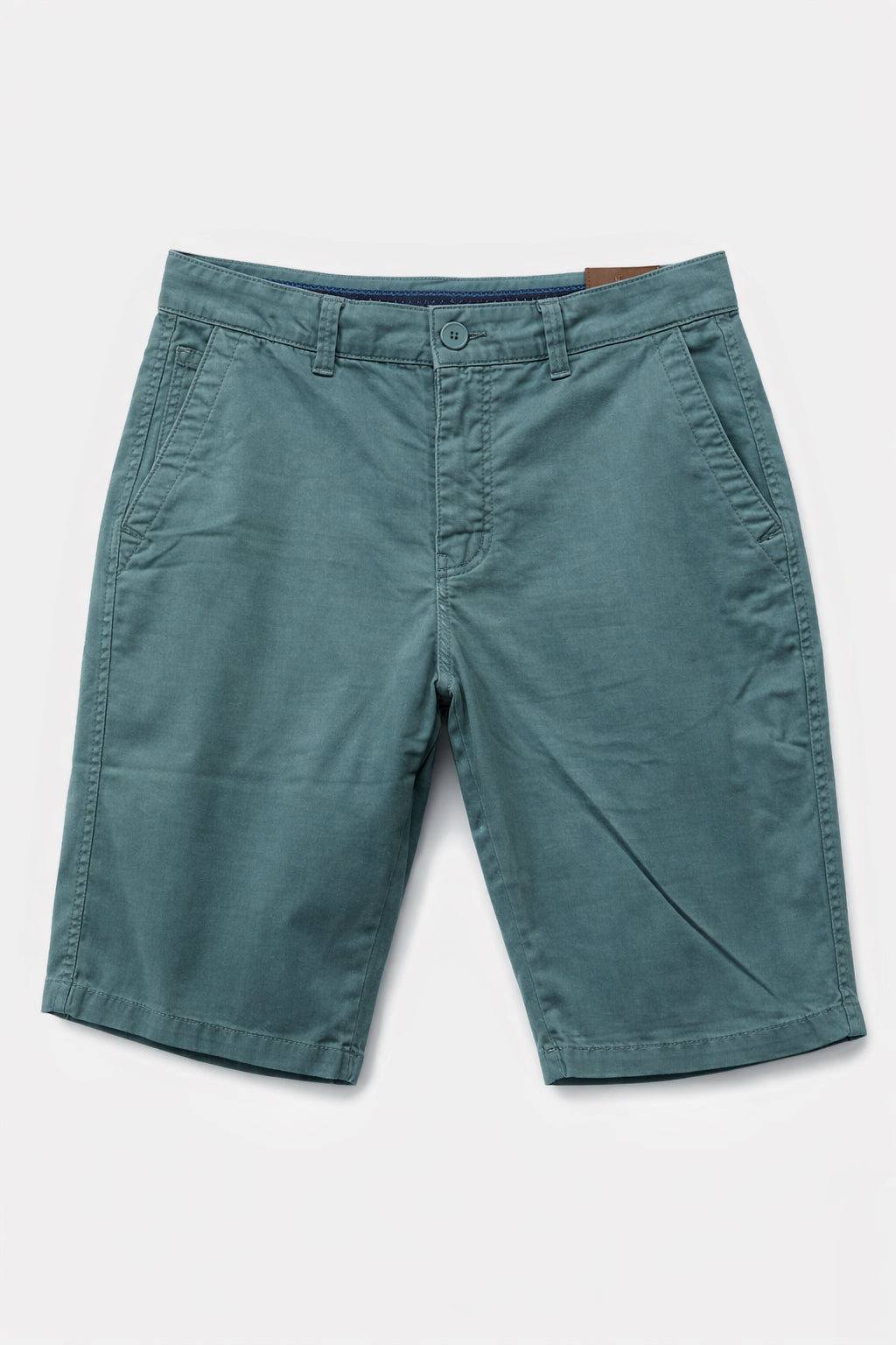 Bermuda Uomo Cotone Elasticizzato Slim Fit Turchese Estivi Casual - 7902 Ottanio