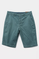 Bermuda Uomo Cotone Elasticizzato Slim Fit Turchese Estivi Casual - 7902 Ottanio