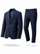 Abito Uomo Slim Fit Made in Italy 2 Pezzi – Tessuto Elasticizzato Blue notte