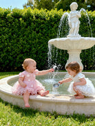 Abito Elegante da Cerimonia per Bimba, Tulle e Pizzo Ricamato, 3-36 Mesi, 2 Colori 7706
