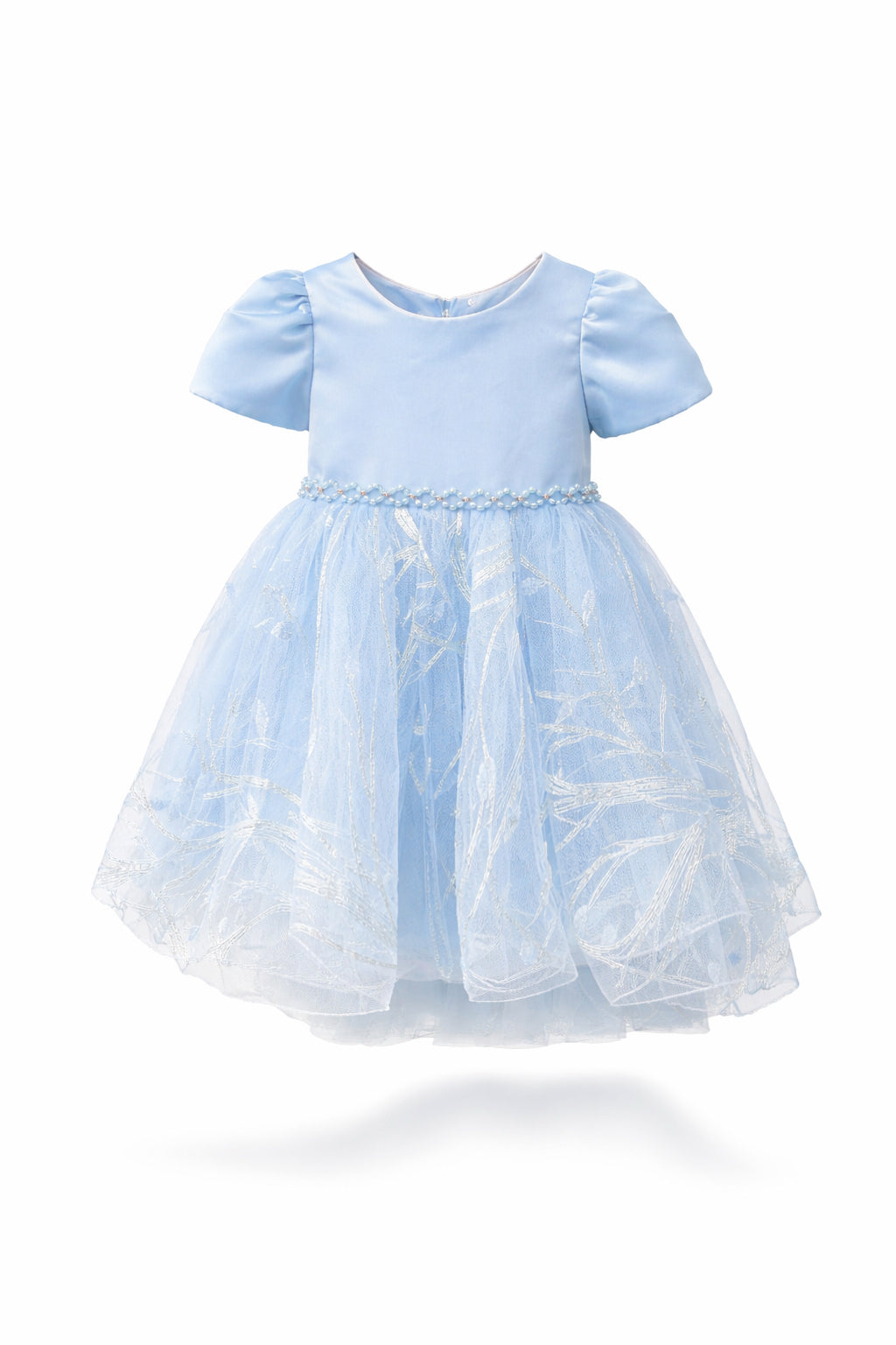 Vestito azzurro principessa bambina 3M–36M Cerimonia, Festa, Compleanno, Damigella。tiktok