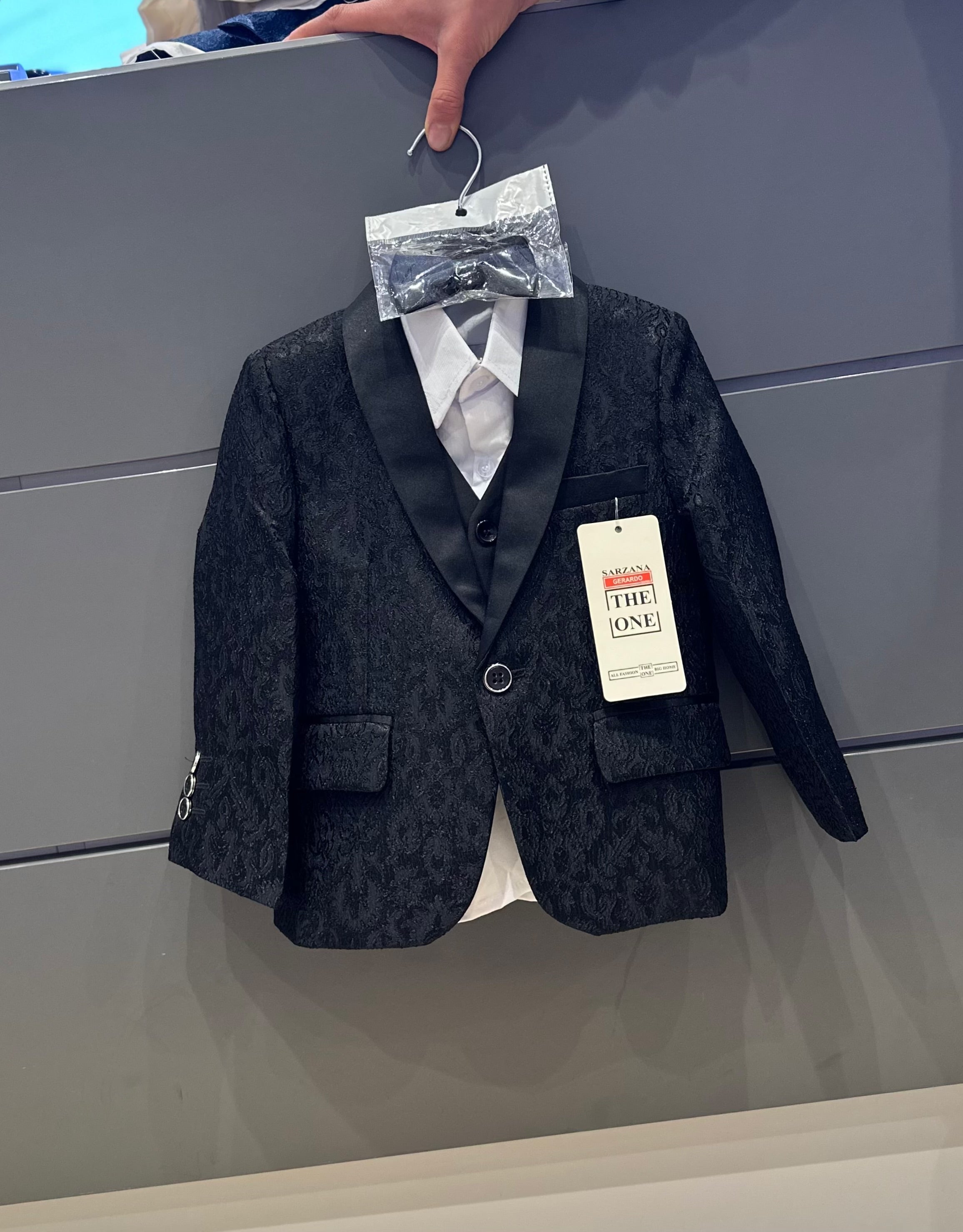 Completo elegante 5 pezzi per bambino (1-16 anni) per cerimonia, matrimonio, compleanno –TheOne Poliestere 80%, Cotone 20%