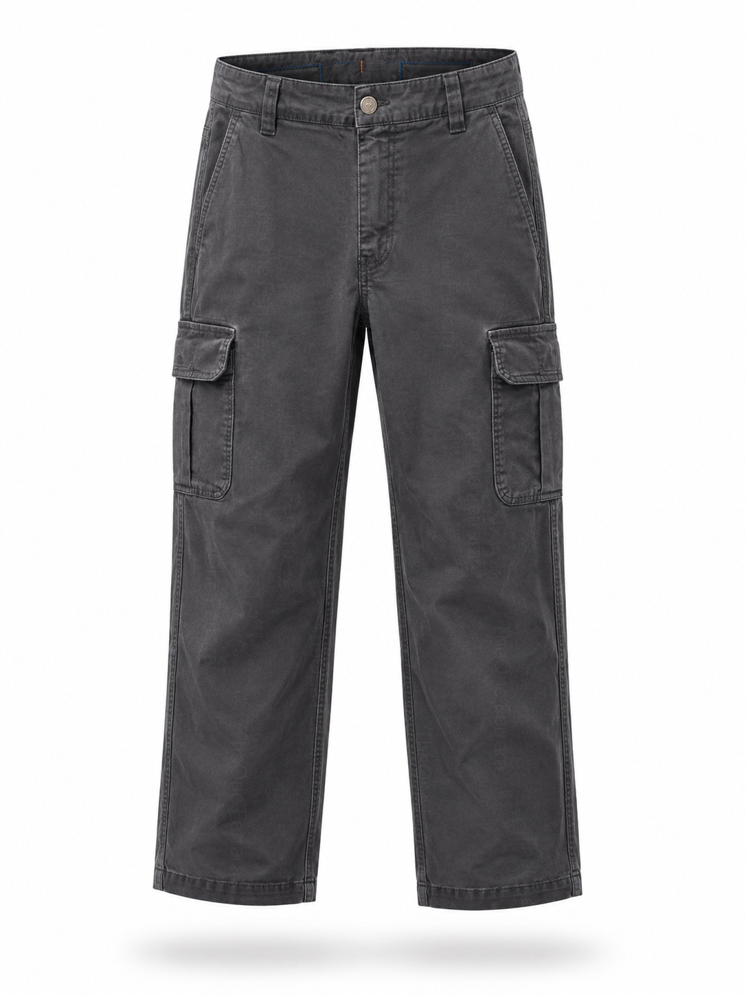 Pantaloni Cargo Uomo in Cotone Premium Regular Fit Autunno Inverno IT 46-60 Grigio ardesia scuro