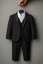 Completo elegante bambino nero 5 pezzi | 1-14anni A78-1