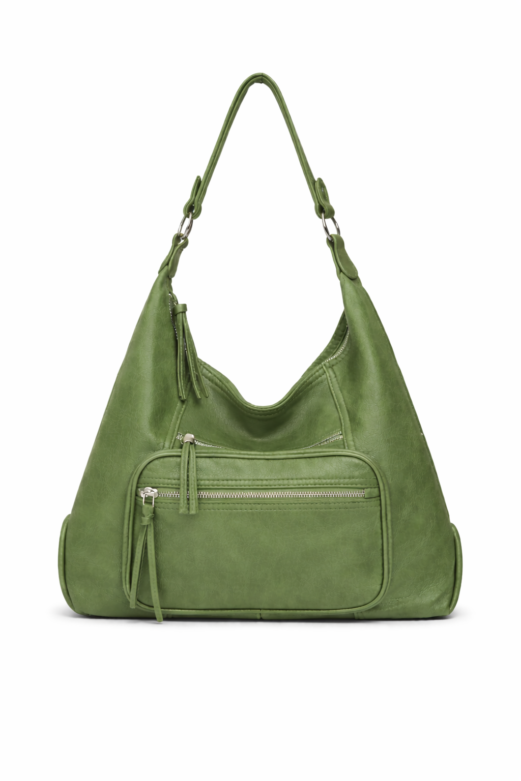 Borsa Donna Elegante a Quadri 34cm – Shopper Strutturata con Tracolla | Borsa Lavoro Chic 8040 Verde Fucile - 375 40X37X14cm