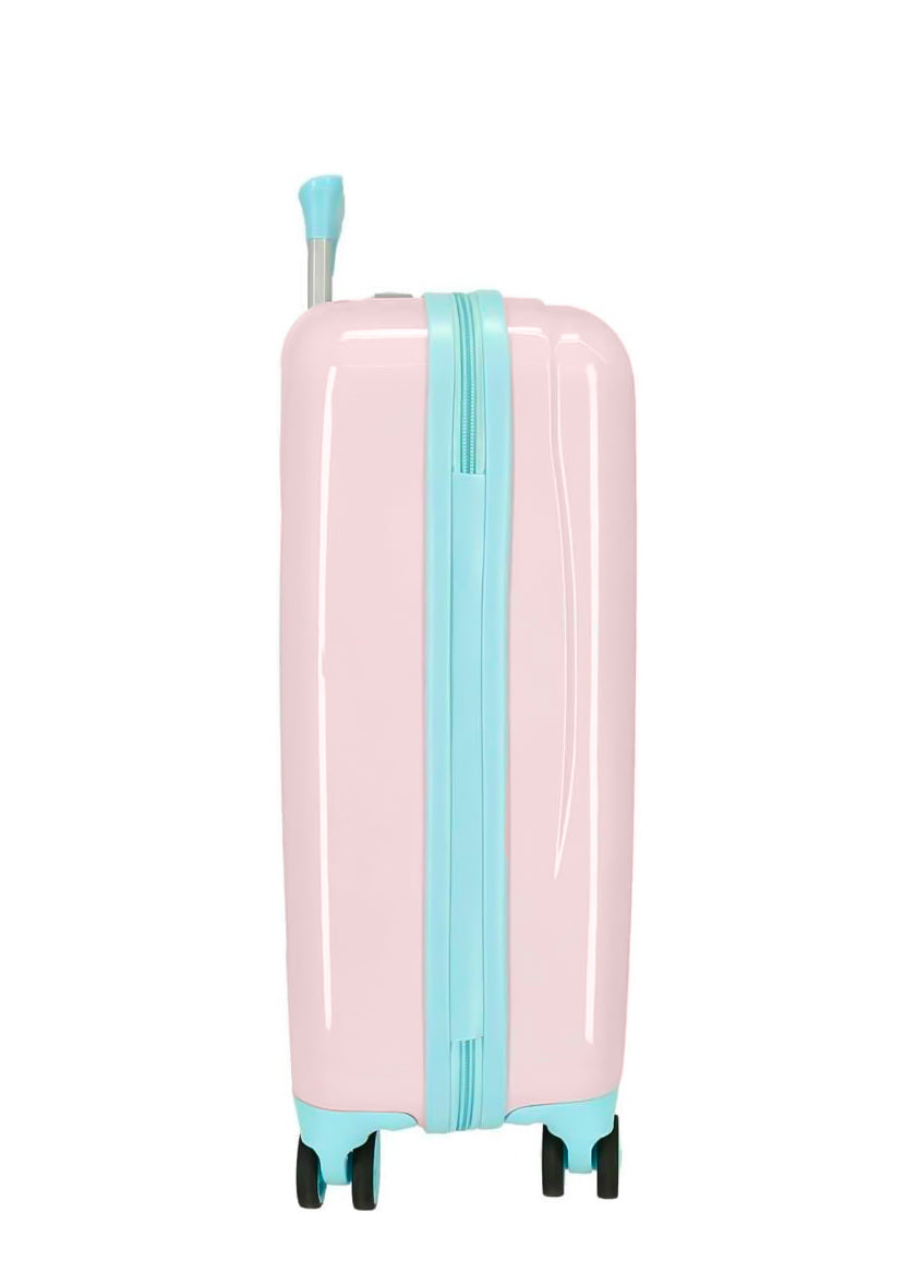 Valigia Cabina Unicorno Enso Magic – ABS Rosa 34L, 4 Doppie Ruote, Lucchetto