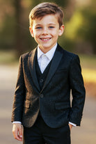 Completo elegante bambino nero 5 pezzi | 1-14anni A78-1