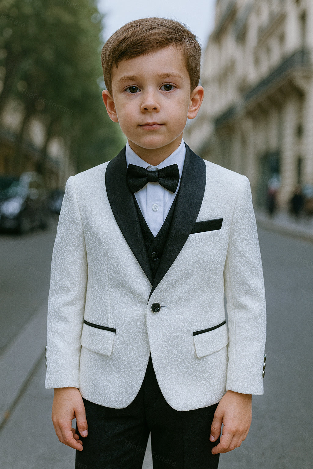 Completo elegante per bambino 5 pezzi – 1-16 anni 5 Anni Bianco 80%Poliestere 20%Cottone
