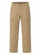 Pantaloni Cargo Uomo in Cotone Premium Regular Fit Autunno Inverno IT 46-60 Marrone - 378
