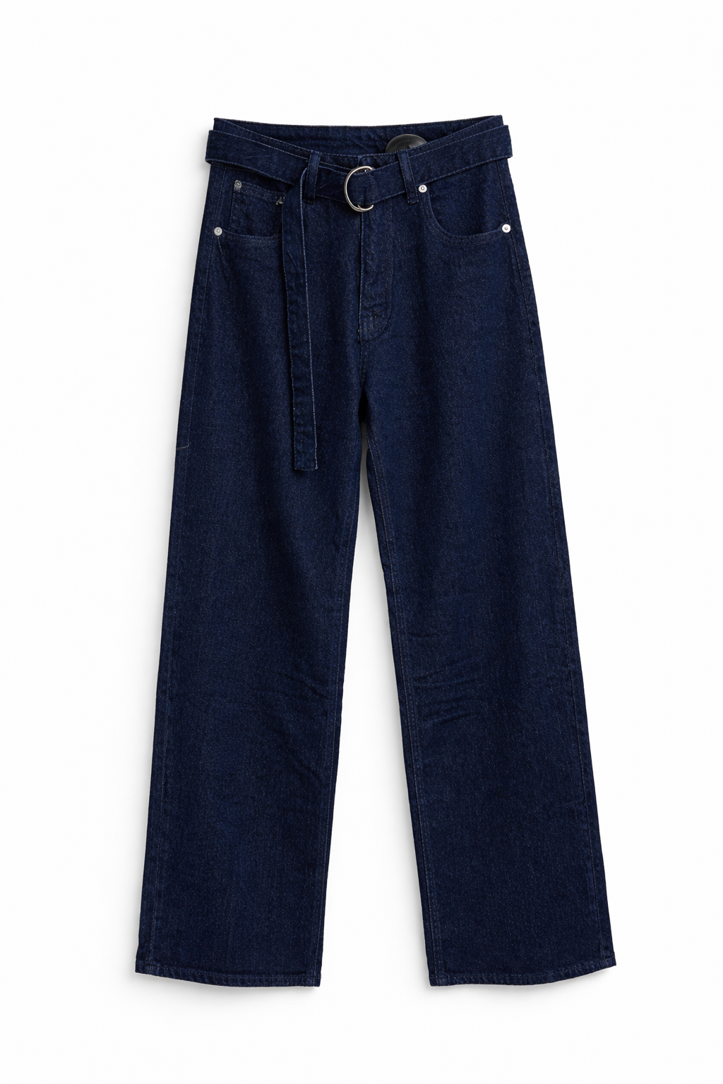Jeans Donna Wide Leg Vita Alta Blu Scuro – Modello 5083-TheOne