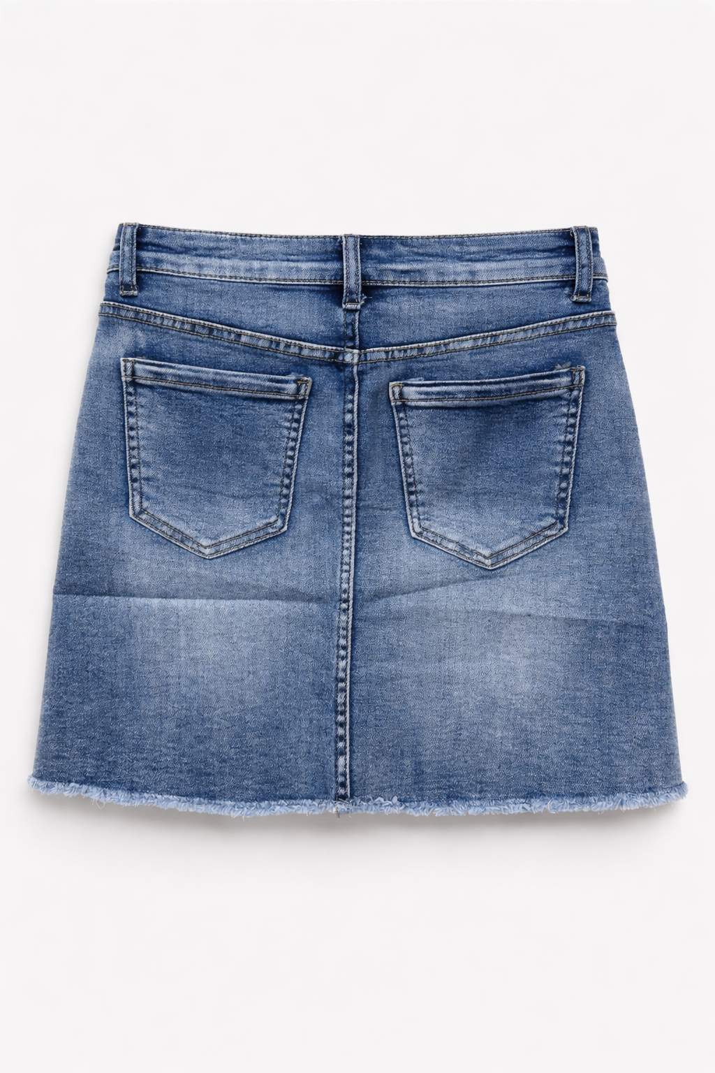 Gonna Jeans Donna Corta – Denim con Strass Vita Alta Casual Chic 6202