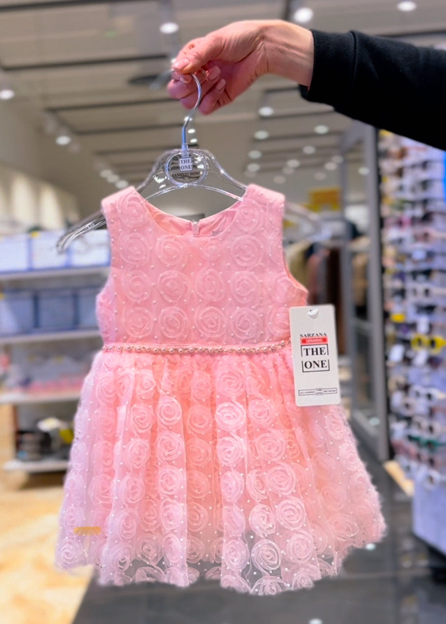 Abito da Principessa Rosa - Vestito Elegante per Neonata (6-36 mesi) Rosa