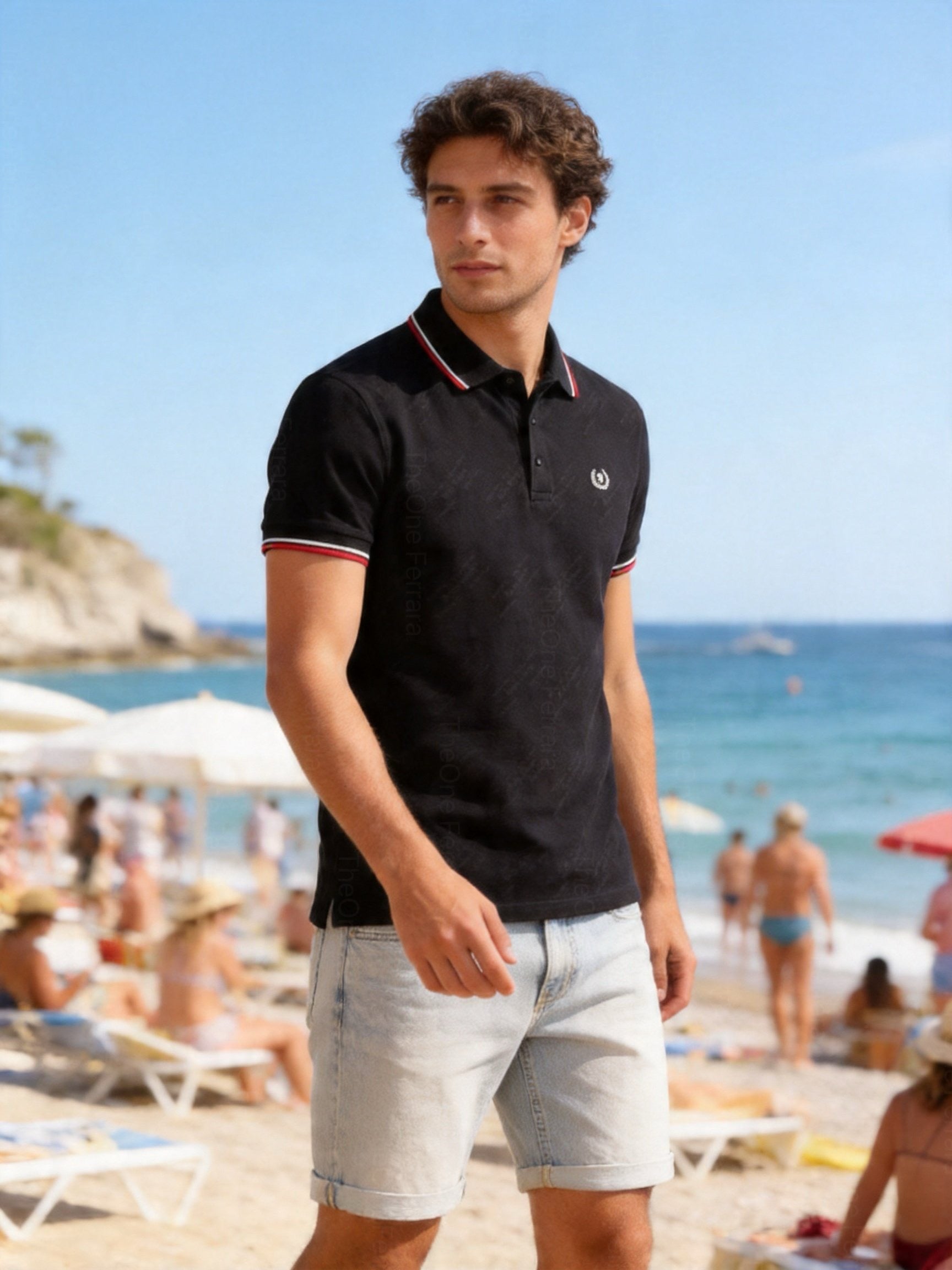 Polo Uomo 100% Cotone Manica Corta Tinta Unita Casual Estate Maglietta Uomo S-3XL