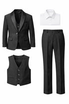 Elegante Completo Cerimonia 5 Pezzi per Bambini 1‑16 Anni – A17-TheOne Ferrara Nero 80%Poliestere 20%Cottone